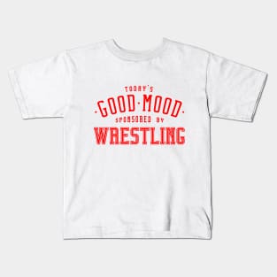Good mood wrestling lettering - Wrestling Sport Design Kids T-Shirt